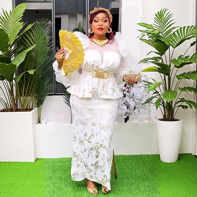Women Fashion Gown - 2025 ใหม่ผู้หญิงแอฟริกันชุด Dashiki อังการางานแต่งงานชุดราตรี Elegant ตุรกีมุสลิม