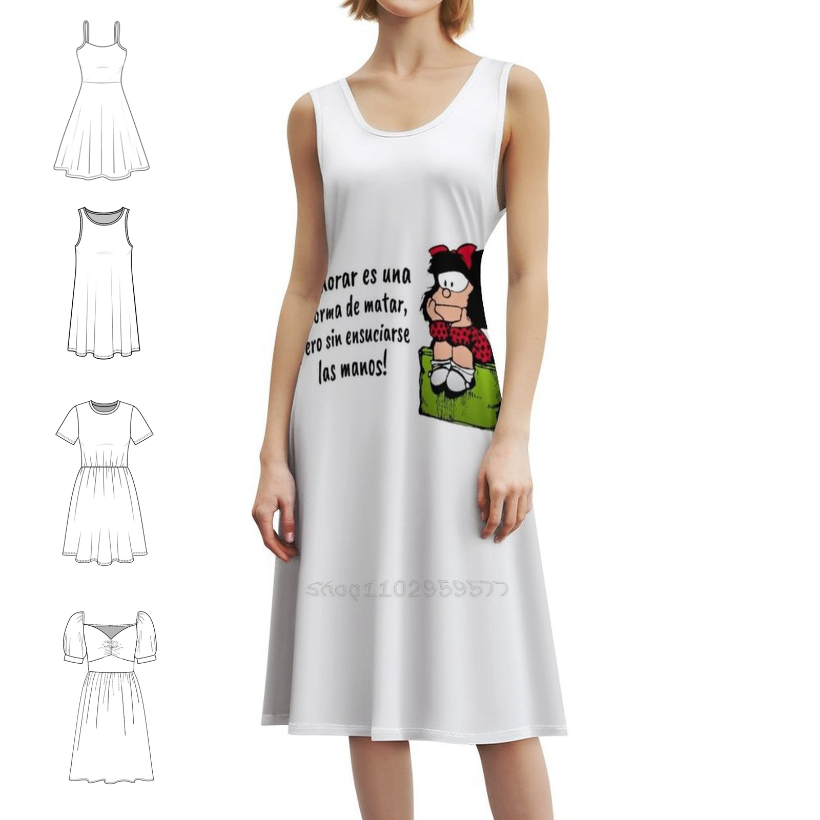 Women Fashion Gown - คำคมภาษาสเปนและการ์ตูนมาฟาลดา ชุดเดรสสไตล์โบโฮชิค แฟชั่นหรูหรา ชุดงานแต่งงานริมชายหาด ชุดราตรี มาฟาลดา
