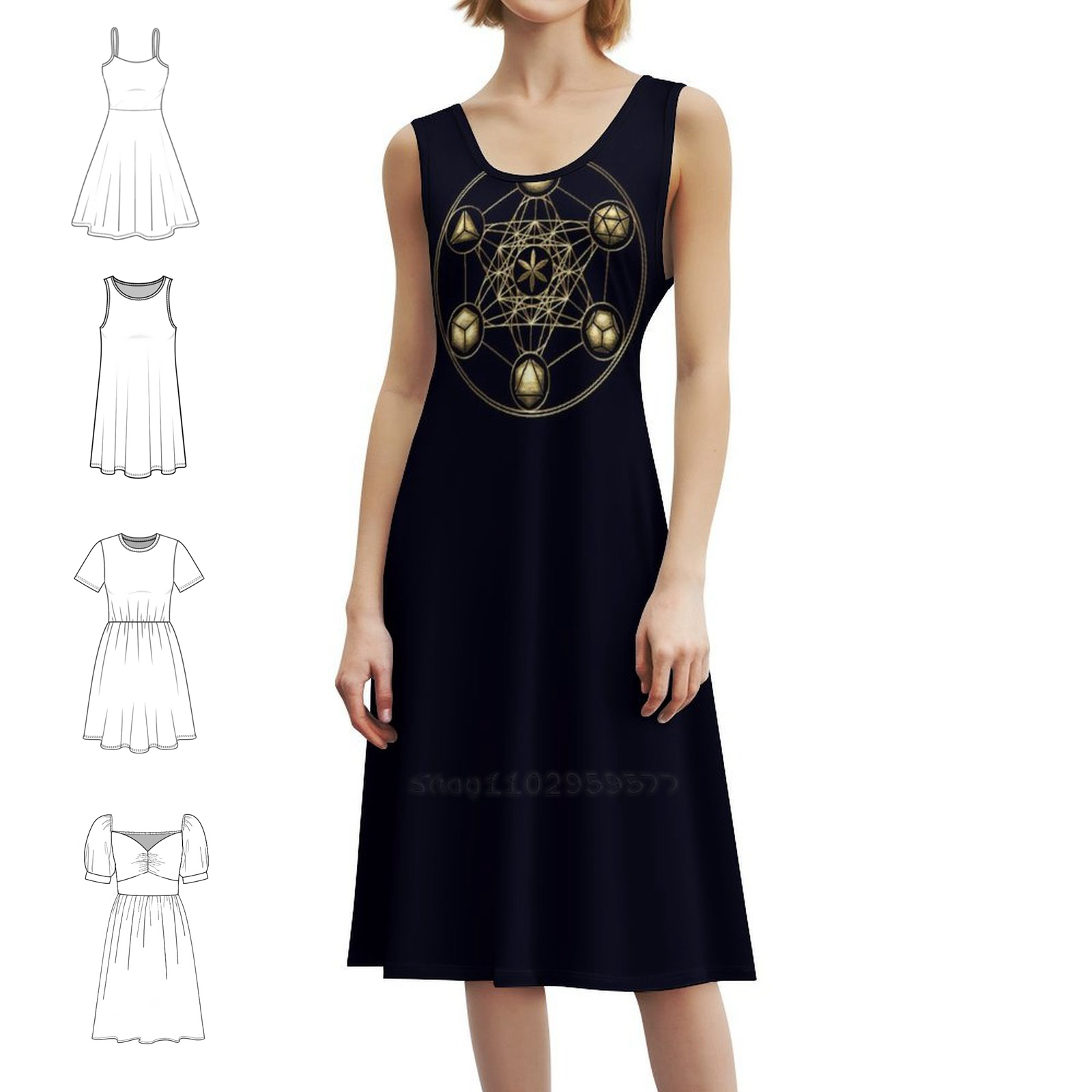ทรงลูกบาศก์ของเมตาตรอน ดอกไม้แ - Women Fashion Gown บทวิจารณ์และราคา