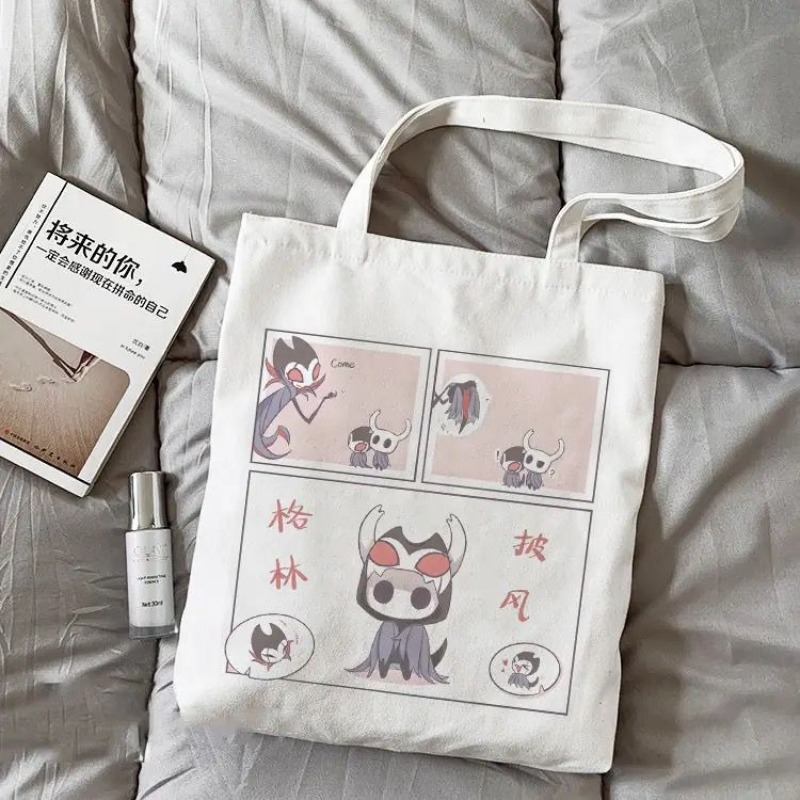 กระเป๋าผ้าแคนวาสลายการ์ตูน Hol - Canvas Tote Bag บทวิจารณ์และราคา