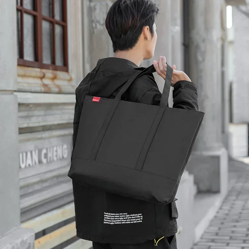 สไตล์ญี่ปุ่นผู้ชายกระเป๋าถือลํ - Canvas Tote Bag บทวิจารณ์และราคา