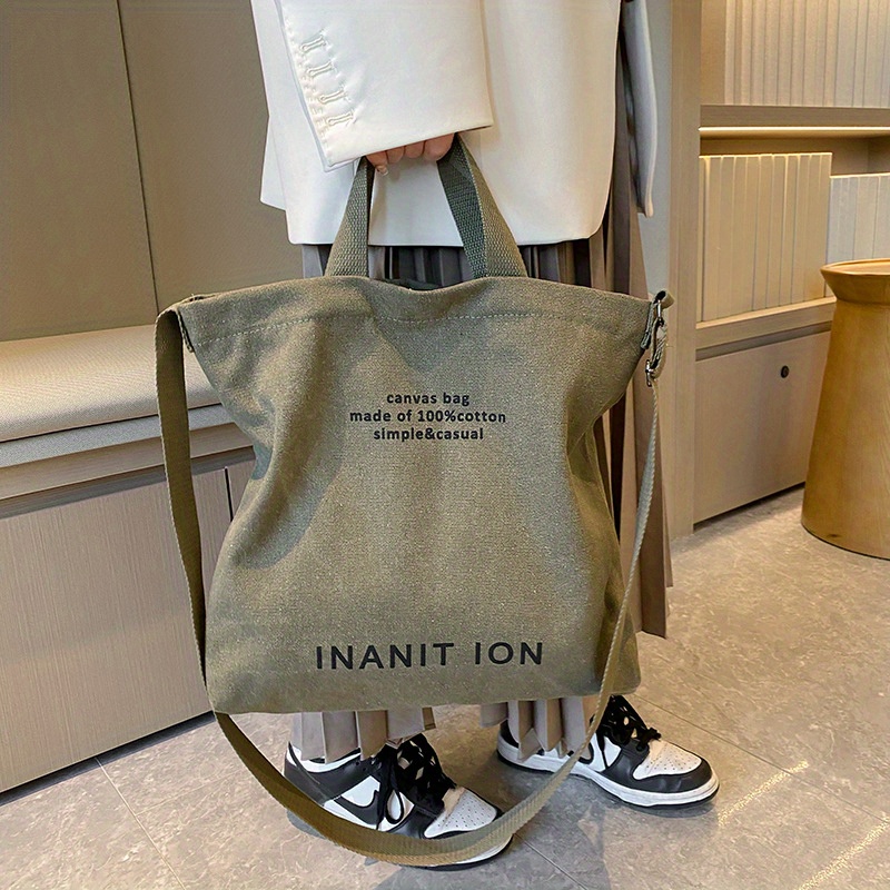 กระเป๋าผ้าแคนวาสแฟชั่นสไตล์ญี่ - Canvas Tote Bag บทวิจารณ์และราคา