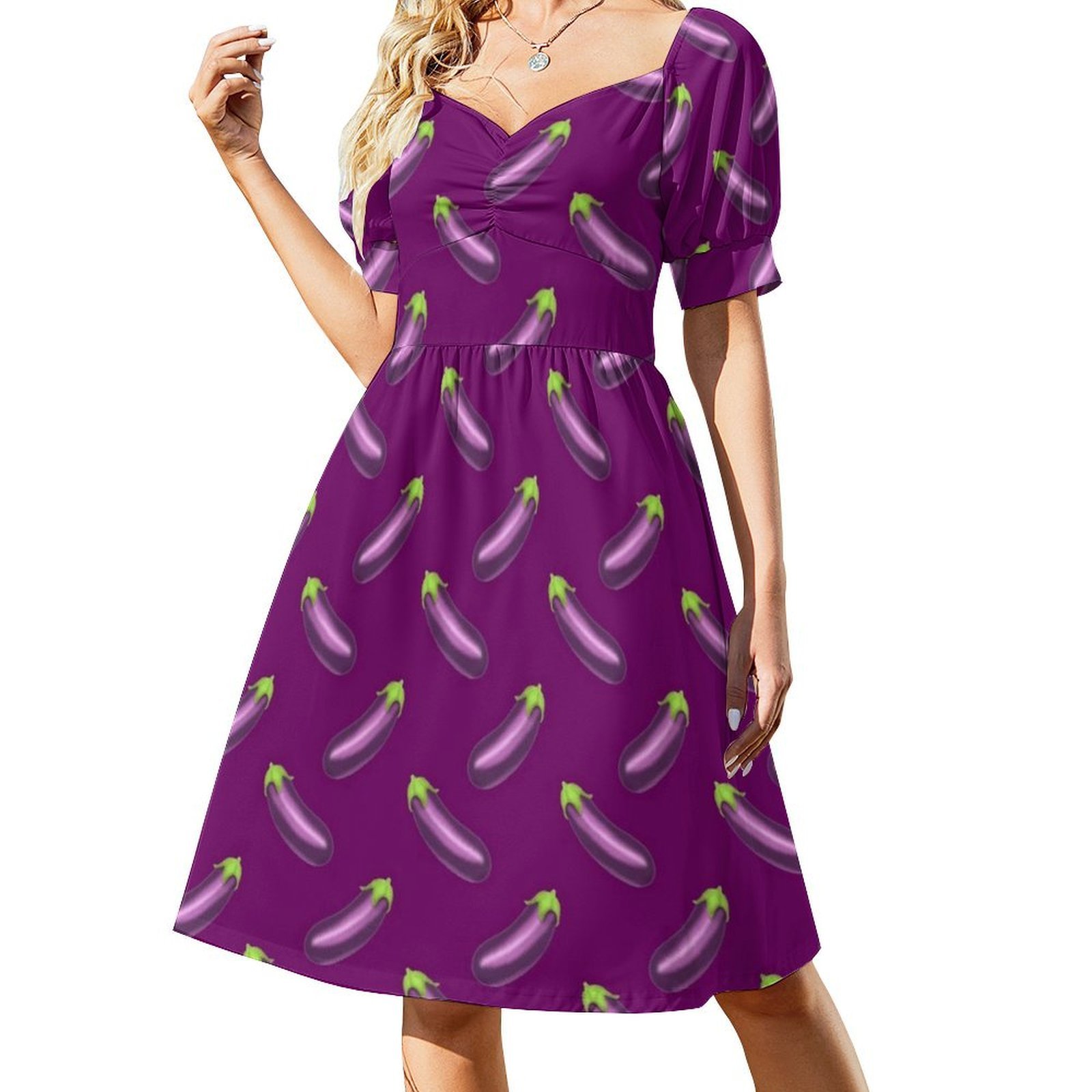 ชุดเดรสลายมะเขือยาวสไตล์โบโฮชิ - Women Fashion Gown บทวิจารณ์และราคา