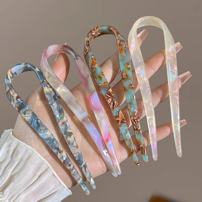 กิ๊บติดผมรูปตัวยู อะซิเตท อะคร - Women Fashion Hub บทวิจารณ์และราคา