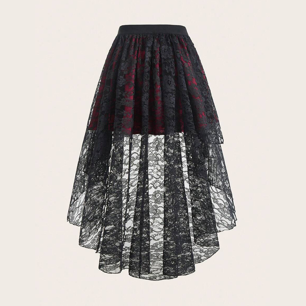 Plus ขนาด Gothic Elegant ผู้หญ - Women'S Fashion Kilt บทวิจารณ์และราคา