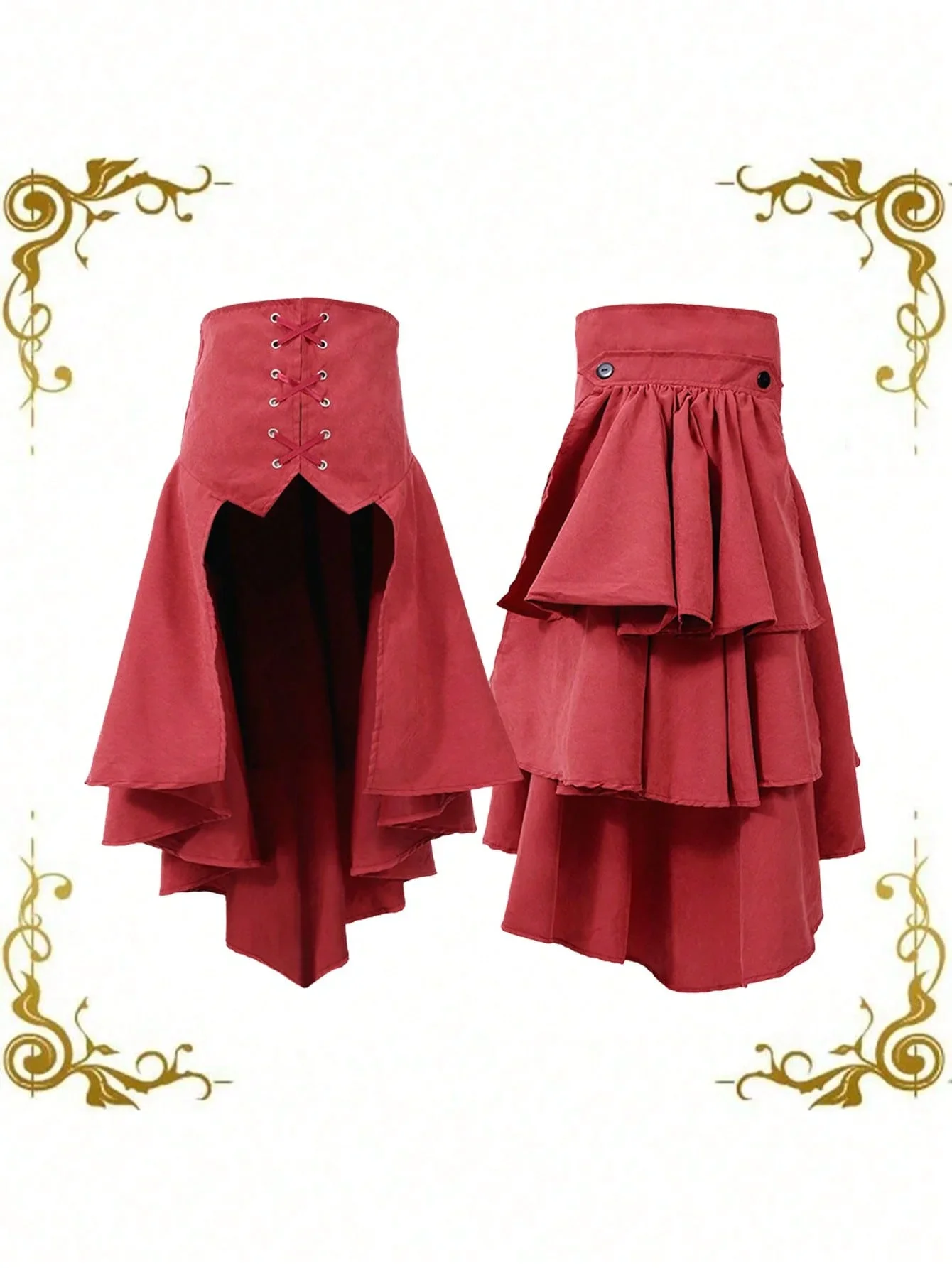กระโปรงโอเวอร์สเกิร์ตแบบถอดได้ - Women'S Fashion Kilt บทวิจารณ์และราคา
