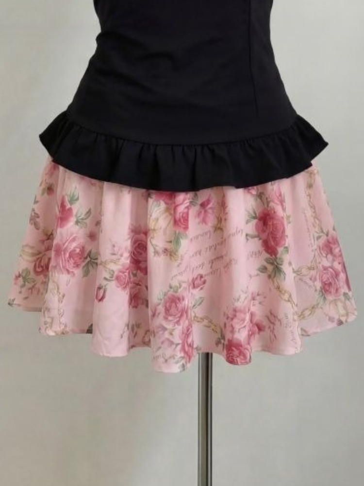 ชุดเซ็ตสองชิ้นลายดอกไม้หวานๆ ส - Women'S Fashion Kilt บทวิจารณ์และราคา