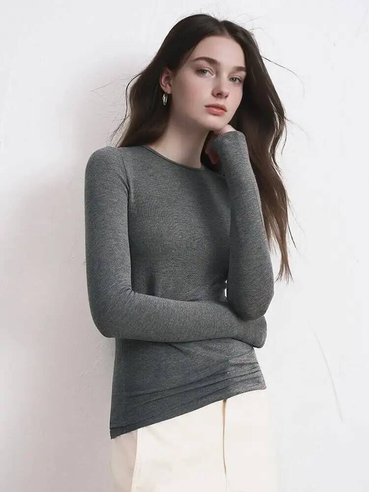 เสื้อผู้หญิงผสมแคชเมียร์ แขนยา - Trend Women Fashion บทวิจารณ์และราคา
