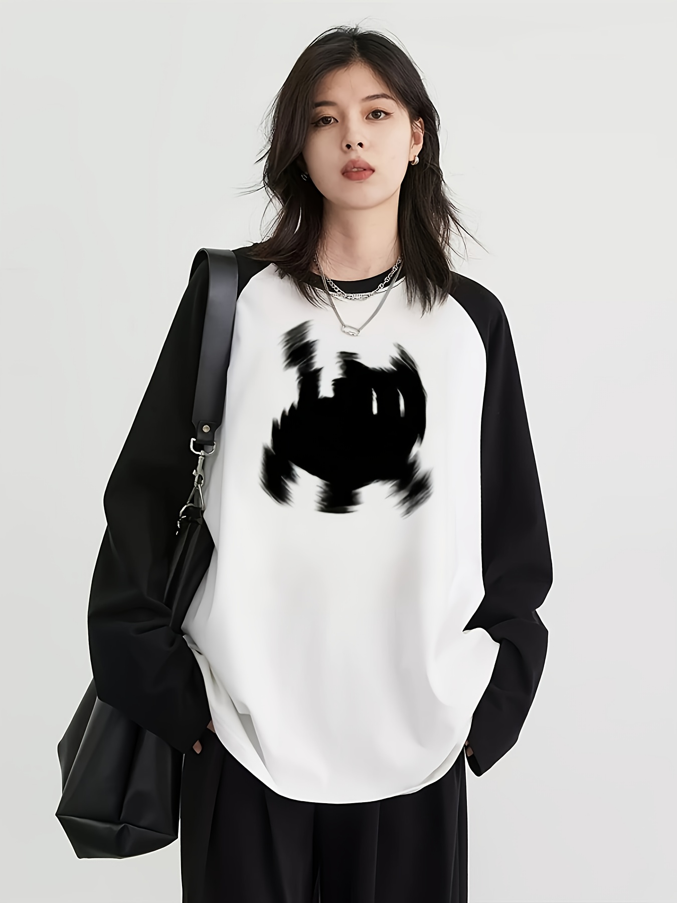 เสื้อยืดแขนยาวทรงแร็กแลนสำหรับ - Trend Women Fashion บทวิจารณ์และราคา